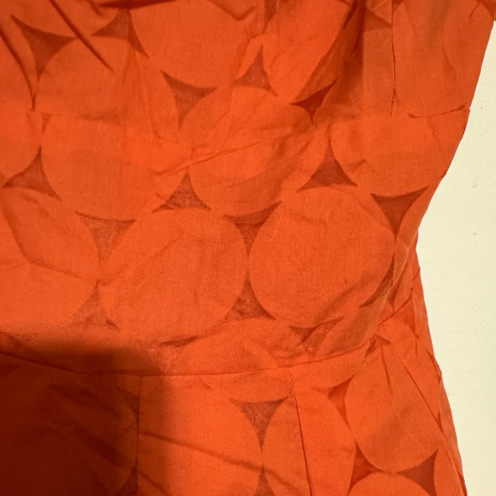 Orange off shoulders dress